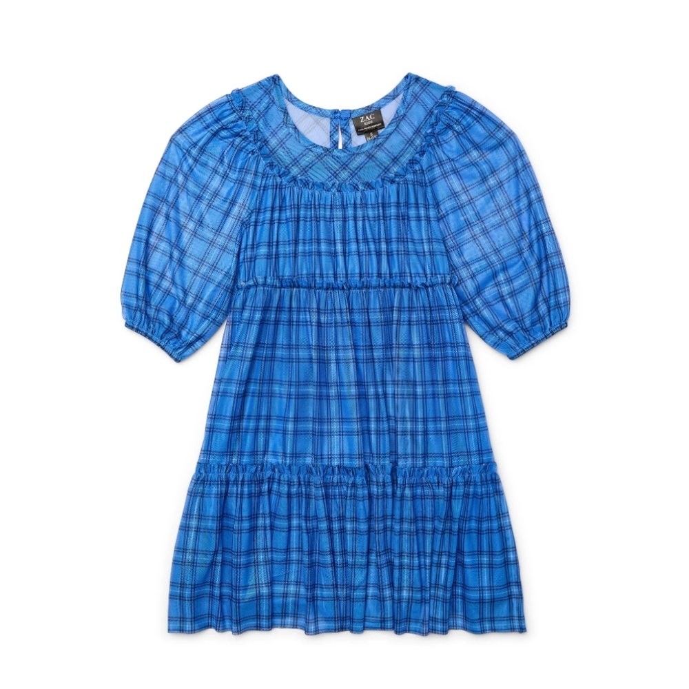 Zac Kids by Zac Posen Girls Size L (10-12) Tiered Ruffle Short Sleeve Dress NWT